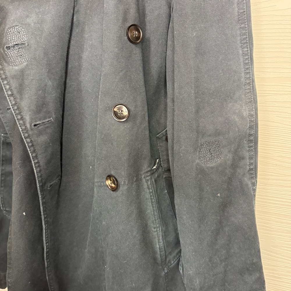 Polo by Ralph Lauren Navy Blue VTG 90s Motorcycle Jacket Military Logo - Picture 8 of 16
